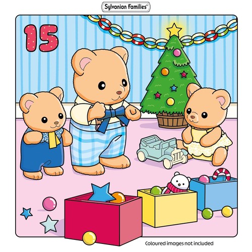 Sylvanian Families Cosy Christmas Adorable Advent Calendar Colouring