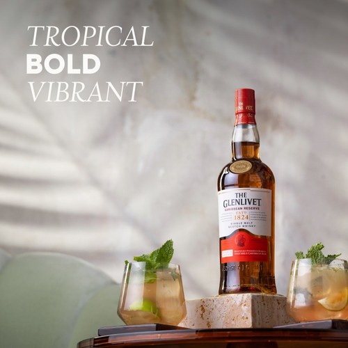 The Glenlivet Caribbean Reserve Single Malt Scotch Whisky With Giftbox
