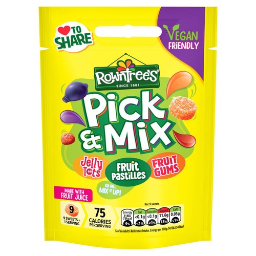 Rowntree's Pick & Mix Vegan Friendly Sweets Sharing Bag