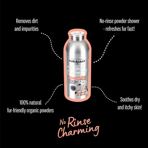 Sniffe & Likkit No Rinse Charming Dry Shampoo Powder Shower For Dogs