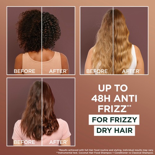 Garnier Ultimate Blends Smoothing Hair Food Coconut Conditioner Frizzy Hair