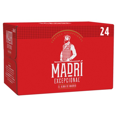 Madri Excepcional Premium Lager Beer Bottles