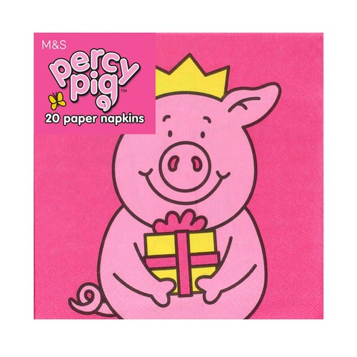M&S Percy Pig Napkins