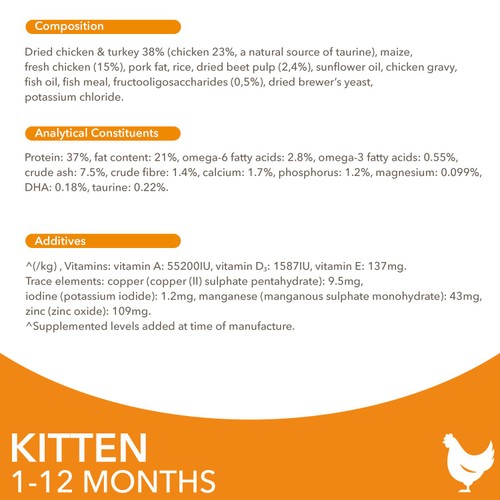 IAMS 1-12 Months Kitten Dry Cat Food Chicken