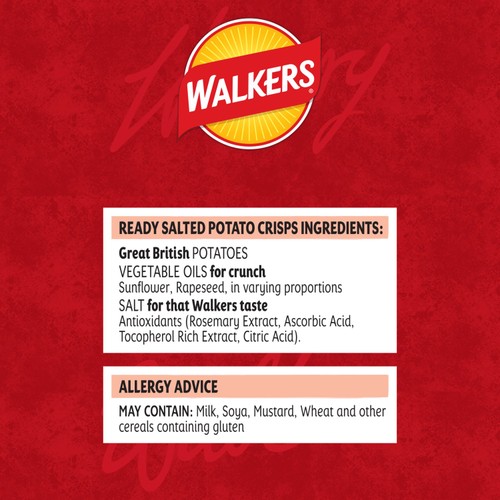 Walkers Ready Salted Crisps