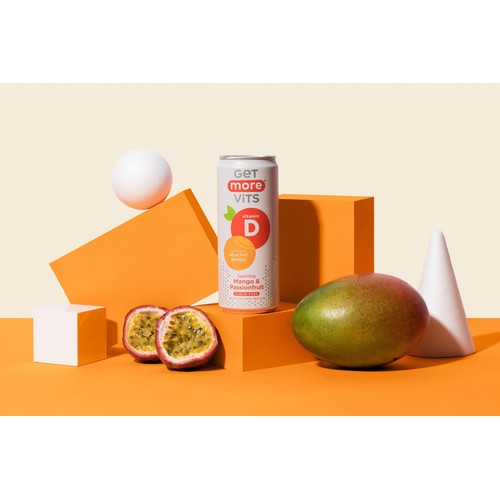 Get More Vitamin D Sparkling Mango & Passionfruit