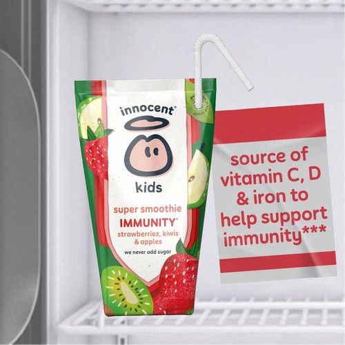 Innocent Kids Strawberries, Kiwis & Apples Super Smoothies with vitamins