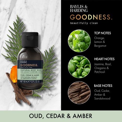 Baylis & Harding Goodness Oud, Cedar & Amber Body Wash