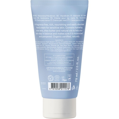 Urtekram Organic Fragrance Free Hand Cream