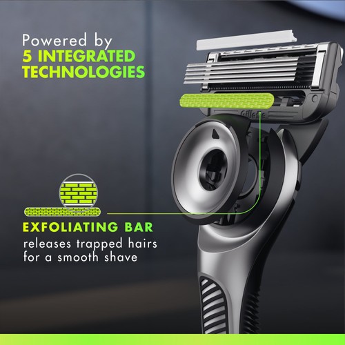 Gillette Labs Exfoliating Razor With Magnetic Stand