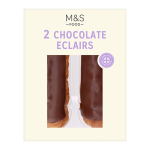 M&S 2 Chocolate Eclairs