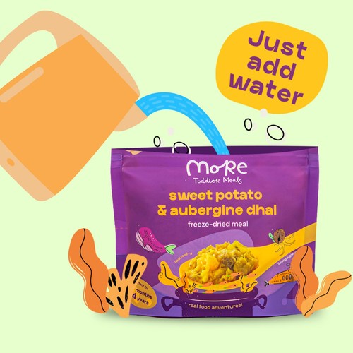 More Toddler Meals, Sweet Potato & Aubergine Dhal