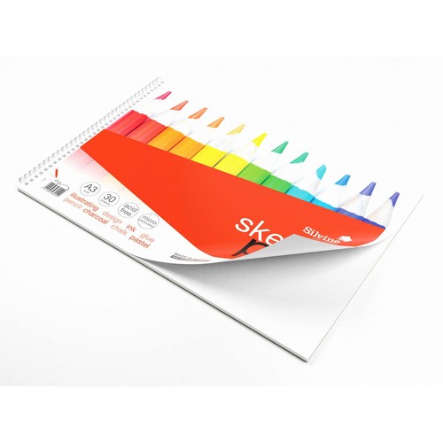 Silvine A3+ Twin Wire Sketch Pad