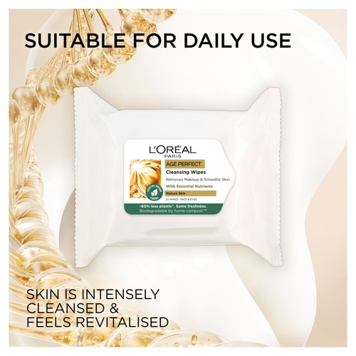L'Oreal Paris Age Perfect Smoothing Cleansing Wipes