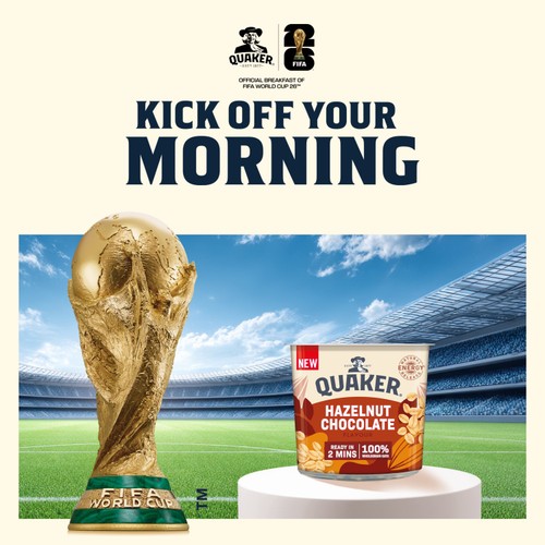 Quaker Heavenly Oats Hazelnut Chocolate Porridge Cereal Pot