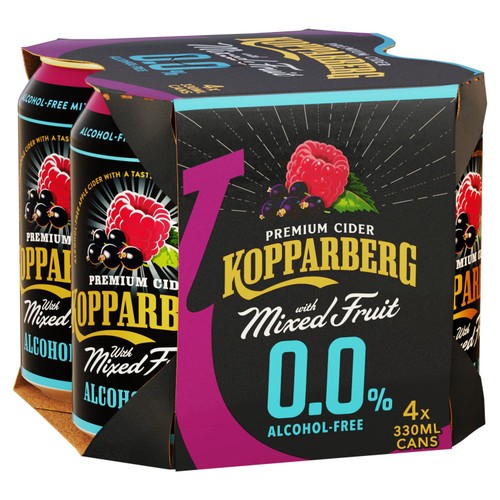 Kopparberg Alcohol Free Mixed Fruit Cider Cans