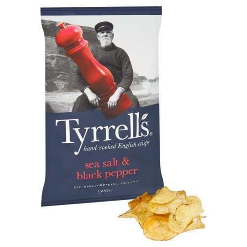 Tyrrells Sea Salt & Black Pepper Sharing Crisps
