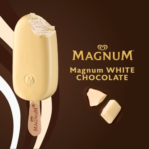 Magnum White Chocolate Ice Cream Sticks 