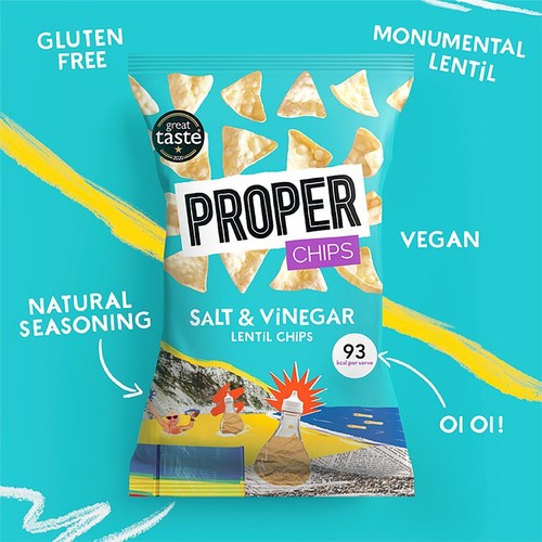 PROPERCHIPS Salt & Vinegar Lentil Chips