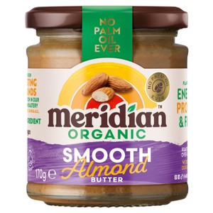 Organic Smooth Almond Butter 170g (Meridian)