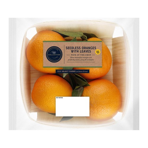 M&S Collection Seedless Oranges With Leaves