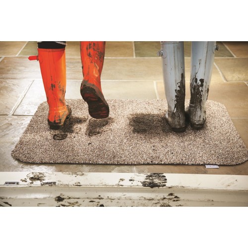 Hug Rug Recycled Doormat, Linen 50X75.0cm