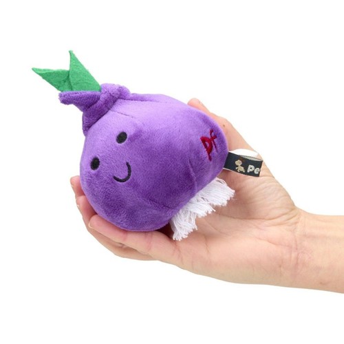 Petface Foodie Faces Red Onion Plush Dog Toy