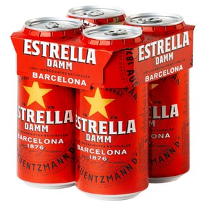 Estrella Damm Premium Lager Beer Cans