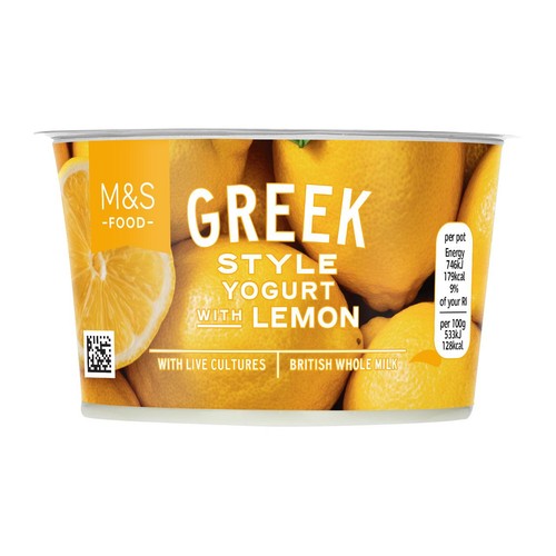 M&S Greek Style Yogurt with Lemon