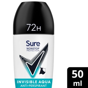 Sure Women 72hr Nonstop Antiperspirant Deodorant Roll On Invisible Aqua