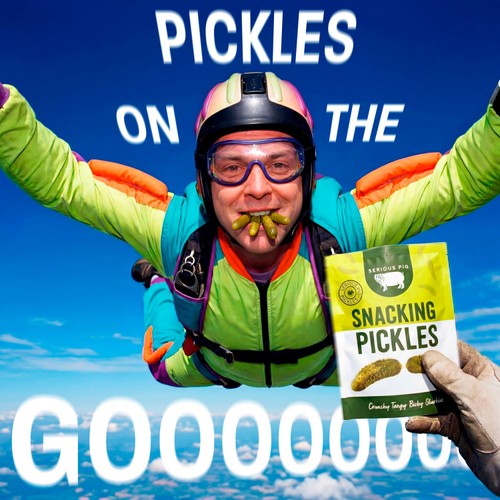 Serious Pig Snacking Pickles Crunchy Tangy Mini Gherkins