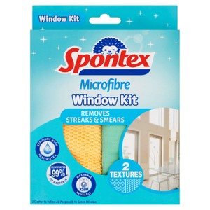 Spontex Microfibre Cloth Pads Kitchen Cleaning Kit