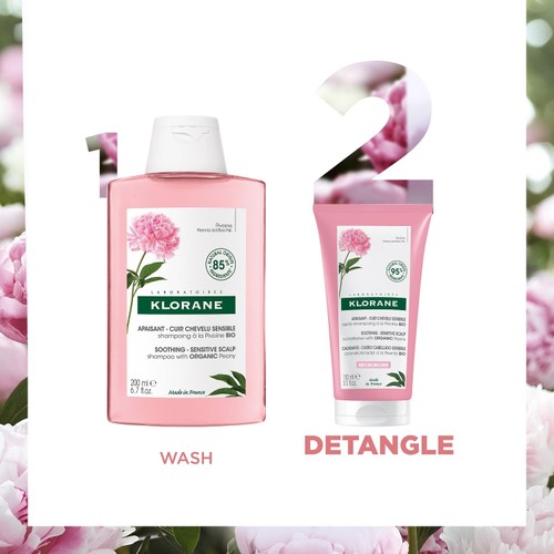 Klorane Soothing Conditioner with Organic Peony for Sensitive Scalps