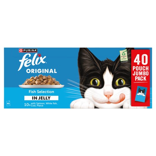 Felix Original Fish Selection in Jelly Wet Cat Food