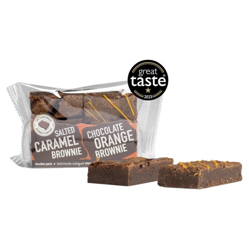 Homemade Brownie Co. GF  Salted Caramel & Chocolate Orange Brownie Twin