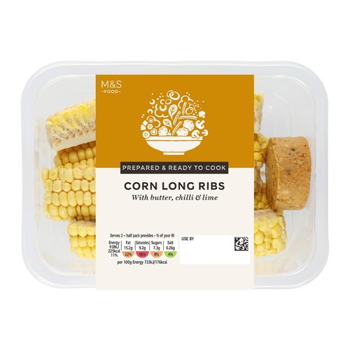 M&S Sweetcorn Ribs with Chilli & Lime Butter