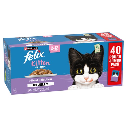 Felix Original Kitten Mixed Selection in Jelly Wet Cat Food