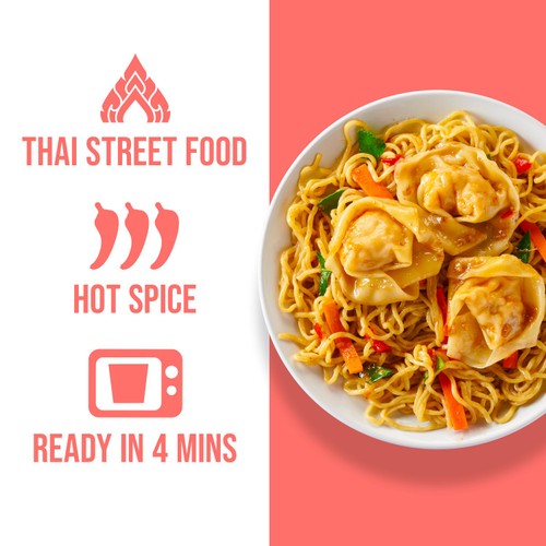 Kitchen Joy Prawn Wonton Drunken Noodles 