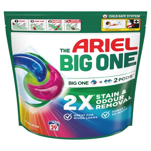 Ariel The Big One Colour Washing Liquid Pods 29 Washes