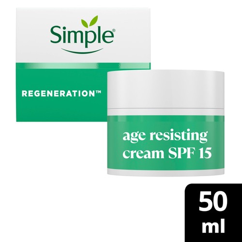 Simple Age Resisting Cream Moisturiser SPF 15 