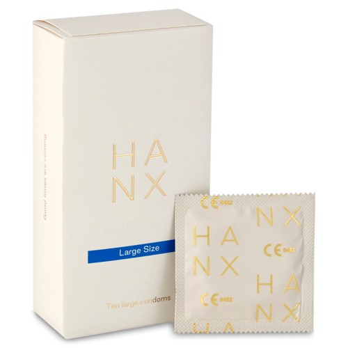 HANX Ultra Thin Large Size Vegan Condoms
