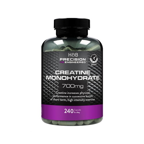 H&B Precision Engineered Creatine Monohydrate 700mg Capsules