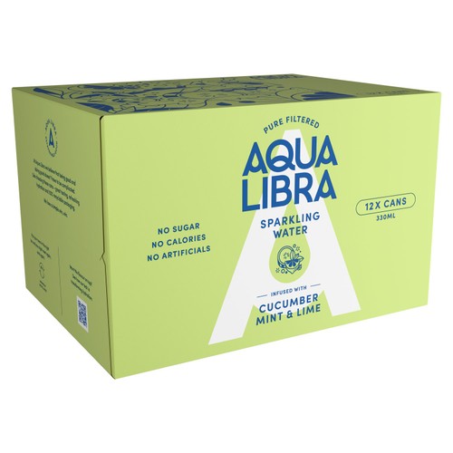 Aqua Libra Cucumber, Mint & Lime Infused Sparkling Water