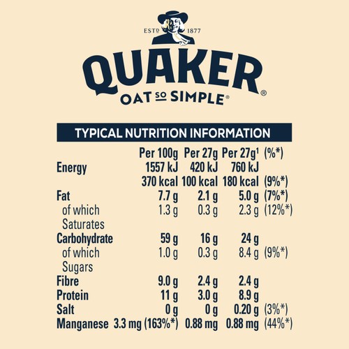 Quaker Oat So Simple Original Porridge Sachets Cereal
