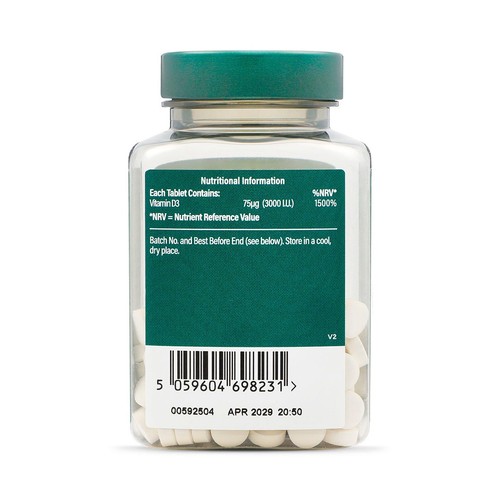 Holland & Barrett Vitamin D 3000 I.U. 75ug 