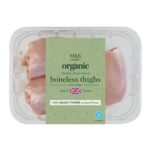 M&S Organic 3 British Chicken Thigh Fillets