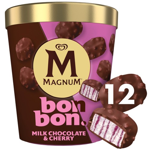 Magnum Bonbon Cherry & Milk Chocolate Ice Cream Frozen Snack