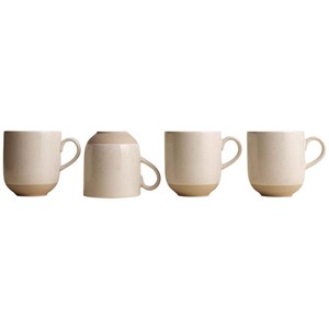 M&S Ribbed Ceramic Latte Mug Set