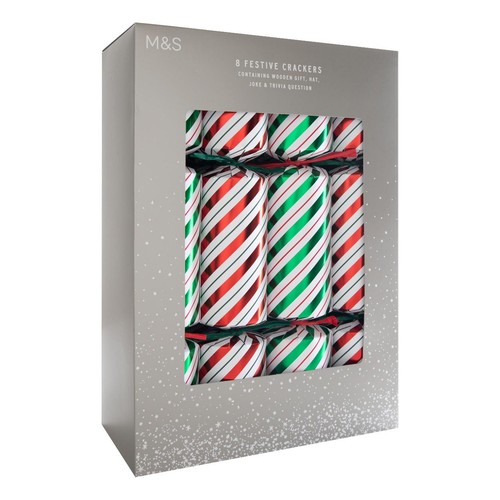 M&S Traditional Striped Crackers 6 pack