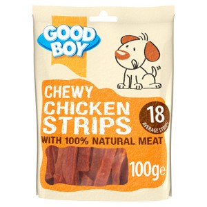 Good Boy Pawsley & Co Mega Chewy Chicken with Carrot Stick Dog Treats 100g